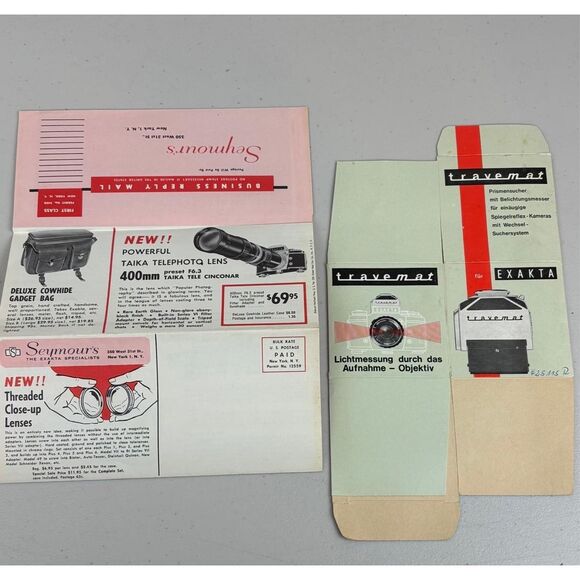 Vintage Exakta VX Ihagee Dresden Film Camera Lot of 2 & Accessories Germany - Picture 16 of 16